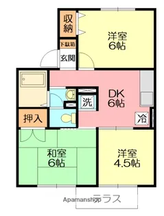 ハイツ須藤Ⅰ【1階】の間取り