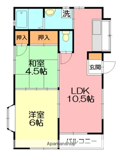 メゾンサンライトⅢ【2階】の間取り