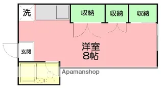 1Rの間取り画像