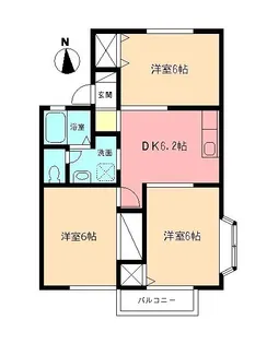 ビューバレーKⅠ【101号室】の間取り