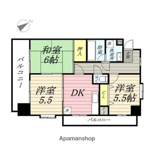 ピア八千代町【3階】の間取り