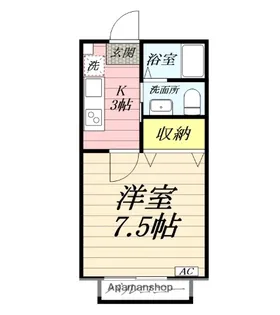 アネックスたちばな【2階】の間取り