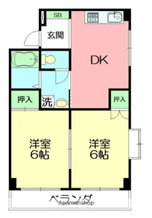 シャルムWATANABE【2階】の間取り