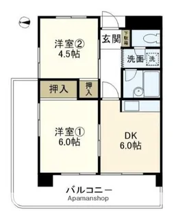 フロイデ湘南【3階】の間取り