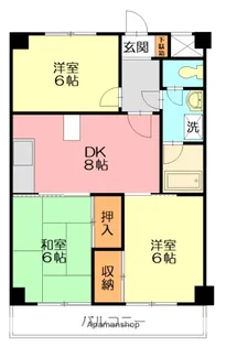 メゾンふじさわ【1階】の間取り