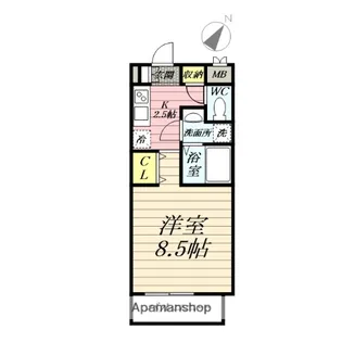 アゼリア鎌倉B棟【3階】の間取り