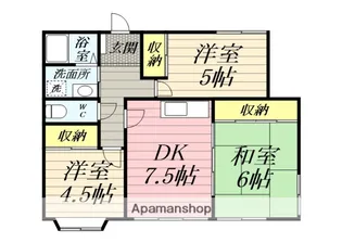 グリーンルーフ湘南【1階】の間取り