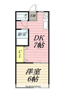 川名サンコーポ【1階】の間取り