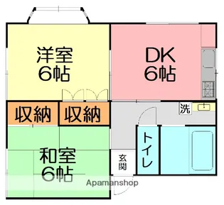 ライフ湘南1号館【1階】の間取り