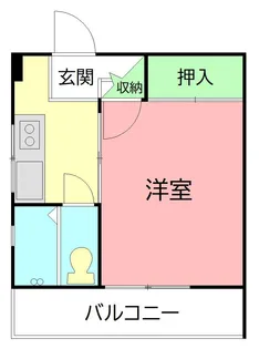 西海岸コーポ【3階】の間取り