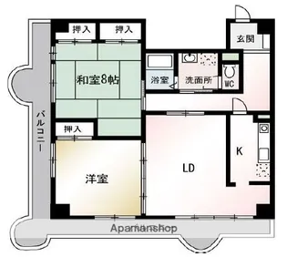 レジデンス平塚【4階】の間取り
