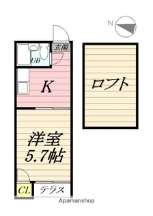 セドルハイムモリカワB【1階】の間取り