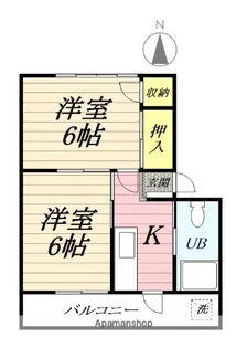 十条ハイツ【2階】の間取り