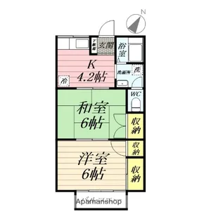 フォレット南【2階】の間取り