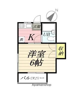 ピュアクール鶴間【2階】の間取り