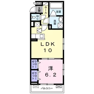 マイリー【1階】の間取り