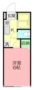 富士見ハイツA【1階】の間取り