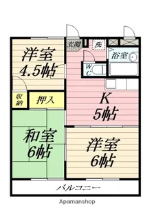 ラ・グリューⅡ【3階】の間取り