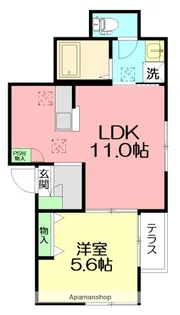 リビオンハイム【1階】の間取り