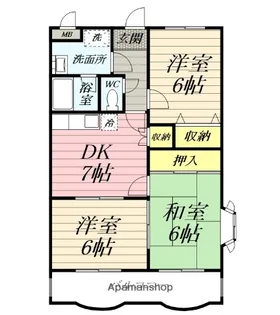 ウイング ファミーユ【2階】の間取り