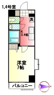 パーシモン湘南【2階】の間取り