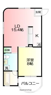 ポム・ドゥ・パン【3階】の間取り
