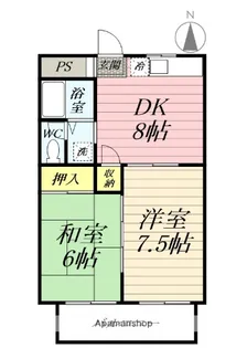 第1コートハイム国分【3階】の間取り