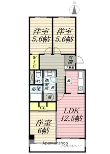 コーポ鵠沼A棟【4階】の間取り