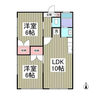 シーサイドハイムカトウⅡ【1階】の間取り