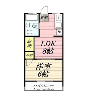 花園コーポ【1階】の間取り