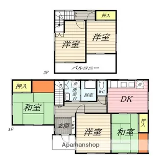 神奈川県伊勢原市下落合【一戸建】の間取り