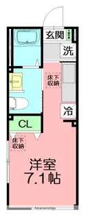 コントレイル湘南【1階】の間取り
