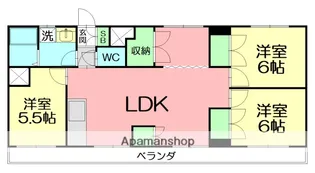 コーポ一の森【3階】の間取り