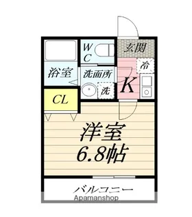 ドミール渋谷【3階】の間取り