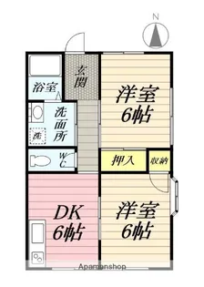 リバーサイドB【1階】の間取り
