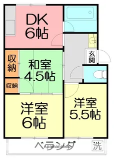 コーポ札場Ⅰ【1階】の間取り
