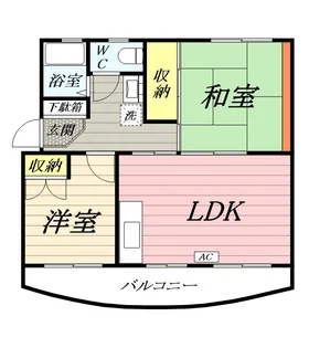 興津ハイツ【1階】の間取り
