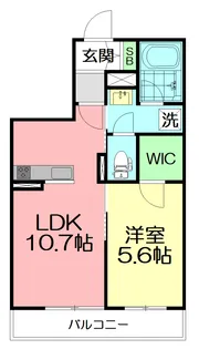 ベルフォーレ湘南【302号室】の間取り