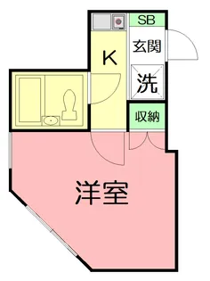 コーポHAKUSAN【1階】の間取り
