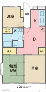 ラビアンローズ【102号室号室】の間取り