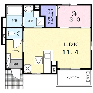 SOLE PRESSO【1階】の間取り