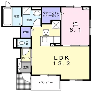 ワレア・ハレ【1階】の間取り