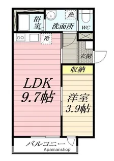 ピオニー【1階】の間取り