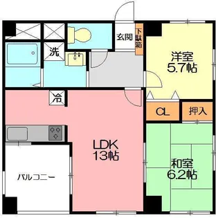 プロシード藤沢鵠沼【3階】の間取り
