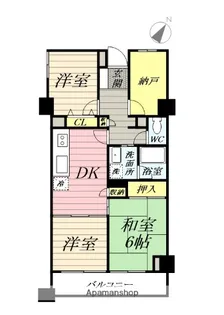 城山グランコート【1階】の間取り