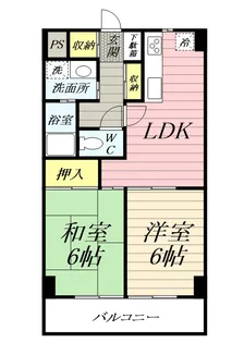 ウィンベルコーラス平塚第13【6階】の間取り