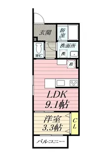 ブランメゾンB【2階】の間取り