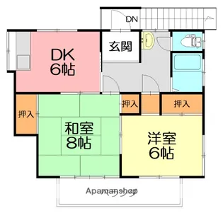 山田ハイツ【3階】の間取り