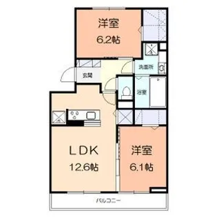 ペピーノひろつぼ【2階】の間取り