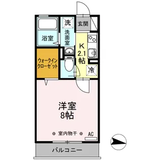 ロイヤルヒルズR【2階】の間取り